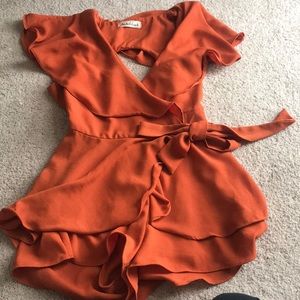 Orange Romper